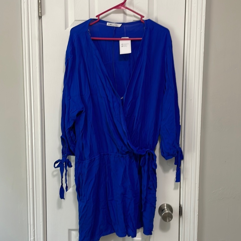 NWT  royal blue romper